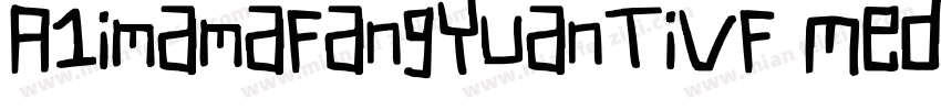 A1imamaFangYuanTiVF Medium Square字体转换